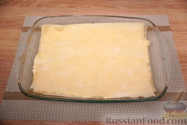 Бугаца с сыром (пирог из теста фило)