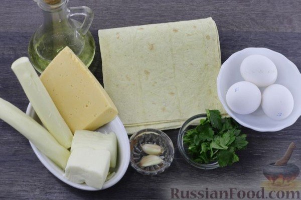 Конвертики из лаваша с сырной начинкой