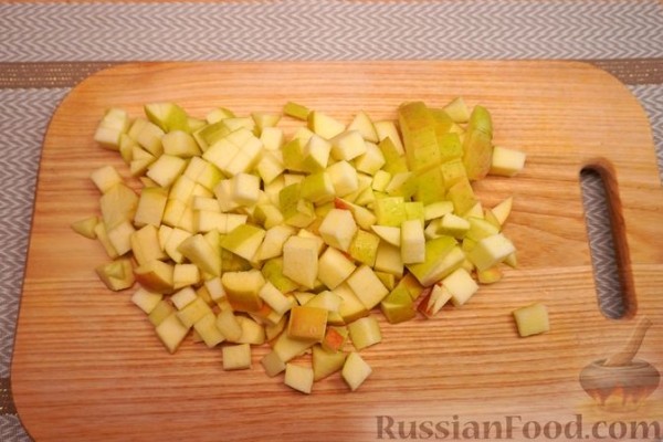 Булочки с яблоками и изюмом, из дрожжевого теста "Водолаз"