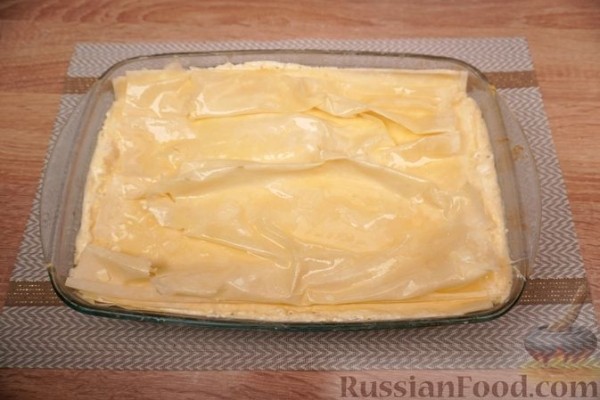 Бугаца с сыром (пирог из теста фило)