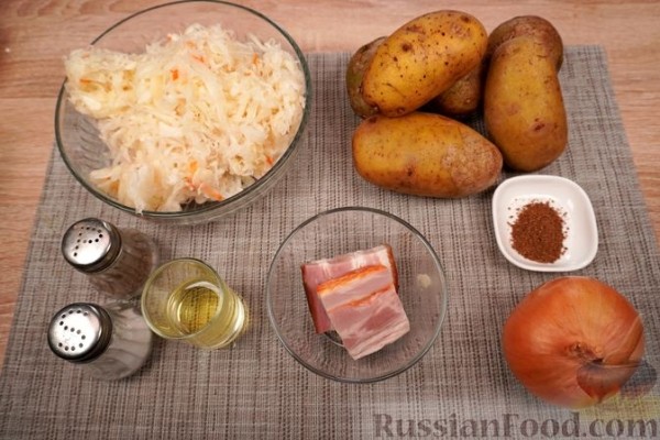 Лепенице (картофельное пюре с квашеной капустой)