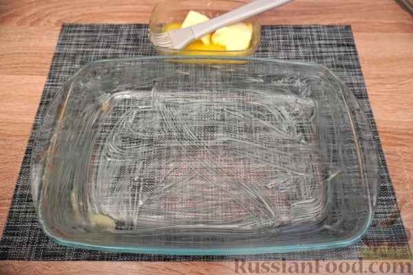 Бугаца с фаршем и грибами (пирог из теста фило)