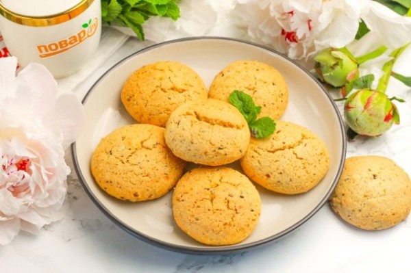 Песочное печенье с орехами