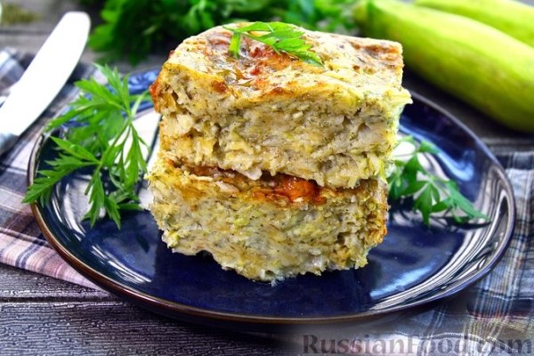 Запеканка из кабачков с сыром