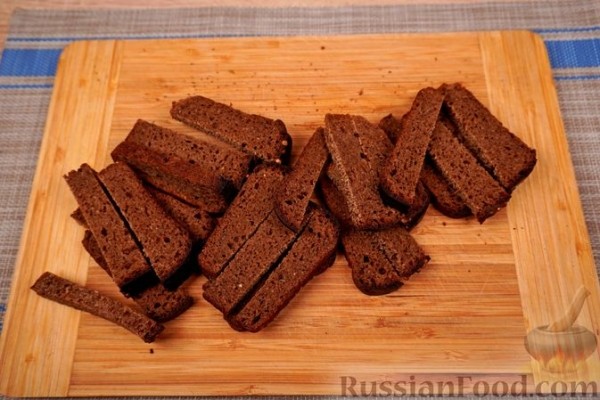 Чесночные гренки к пиву