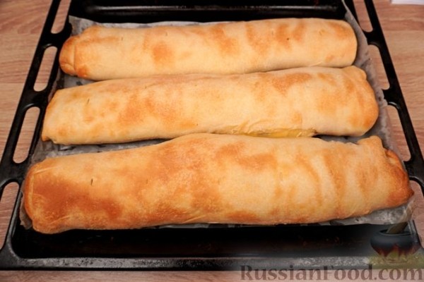 Ретеш (венгерский штрудель) с творогом