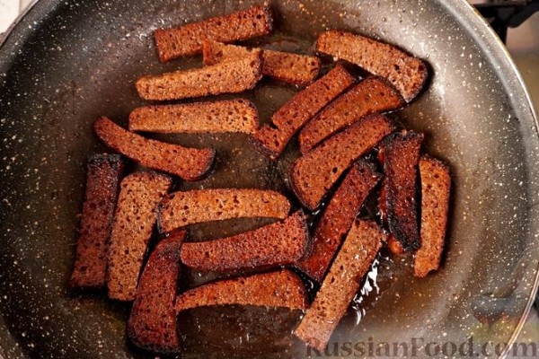 Чесночные гренки к пиву