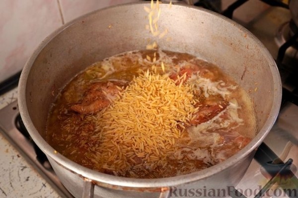Курица с орзо (котопуло)