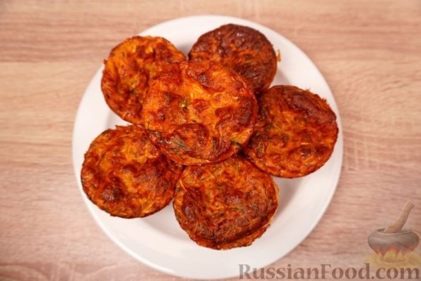 Кабачковые маффины с сыром
