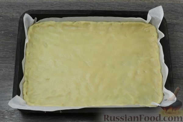 Постный тёртый пирог с малиной