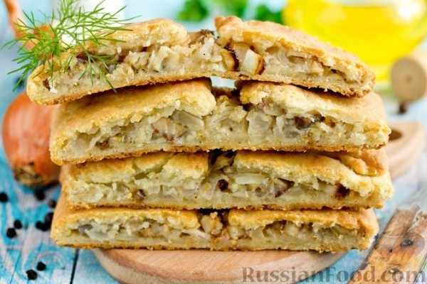 Рыбник с селёдкой, из картофельного теста