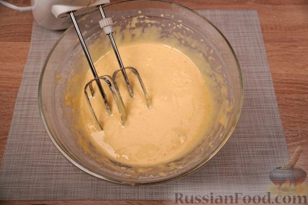 Лимонный равани с белковым кремом
