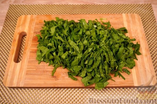 Самса с сыром и зеленью