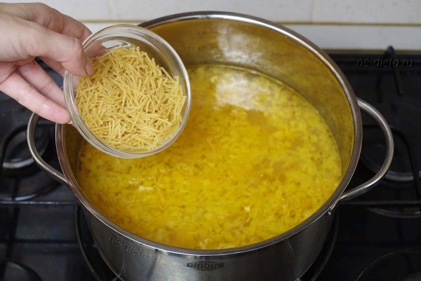 Куриный суп с вермишелью