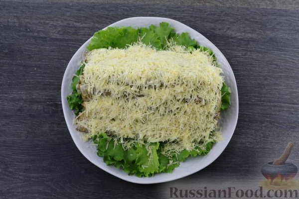 Закусочный торт «Монастырская изба» с печенью