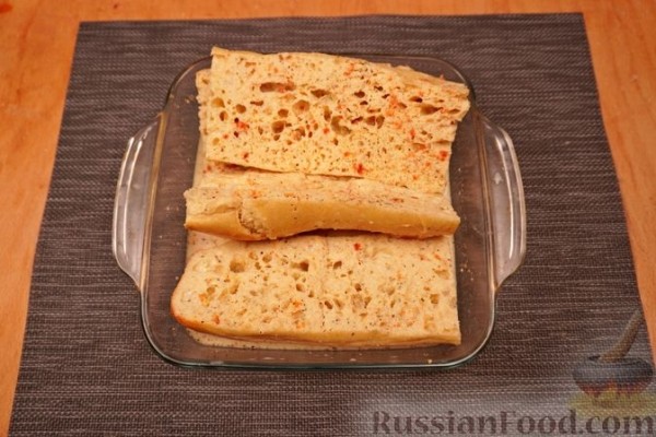 Пицца на багете
