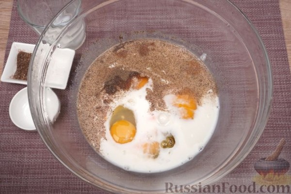 Рулет из блинного теста, с паштетом (в духовке)