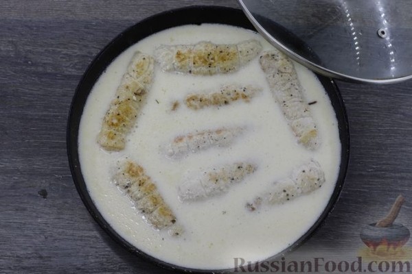 Крученики из свинины с грибами в сметанном соусе