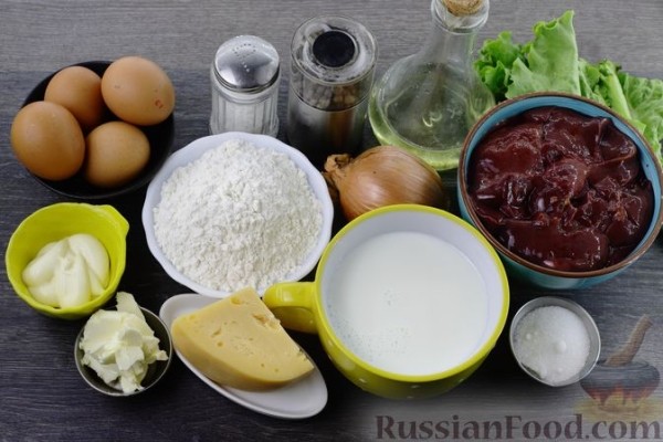 Закусочный торт «Монастырская изба» с печенью