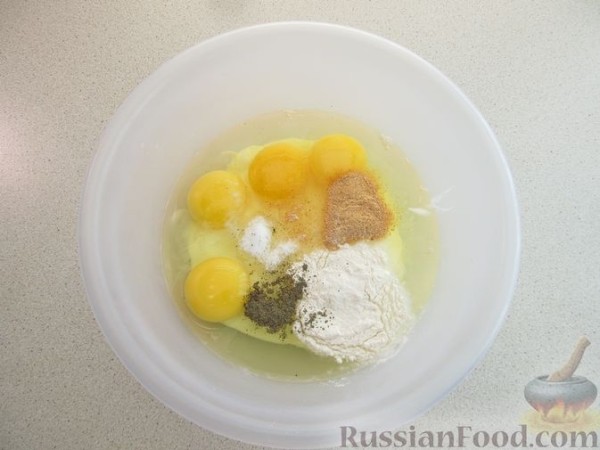 Молодой картофель, запечённый со шпинатом и сыром