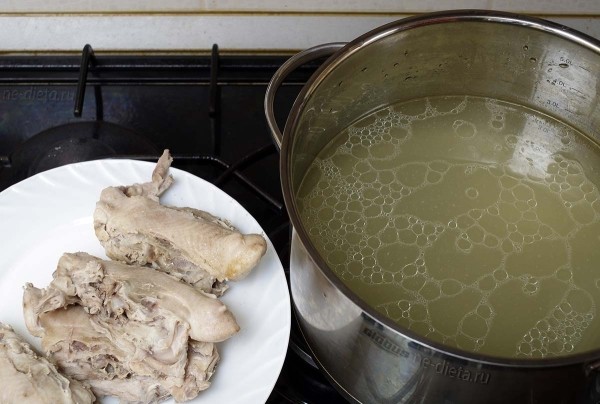 Куриный суп с вермишелью