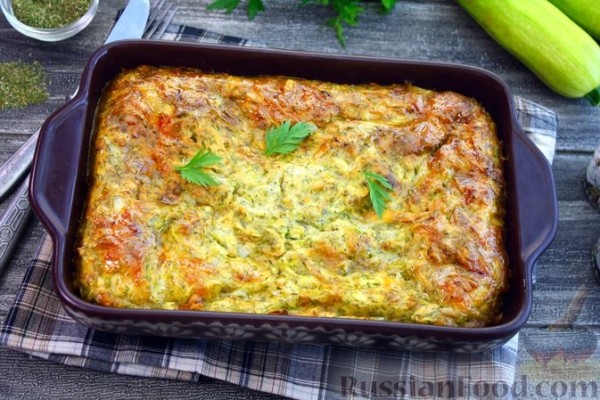 Запеканка из кабачков с сыром