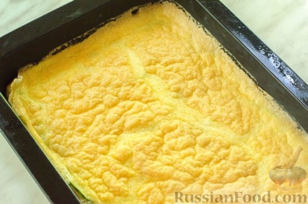 Рулет из кабачков с куриным фаршем и сыром
