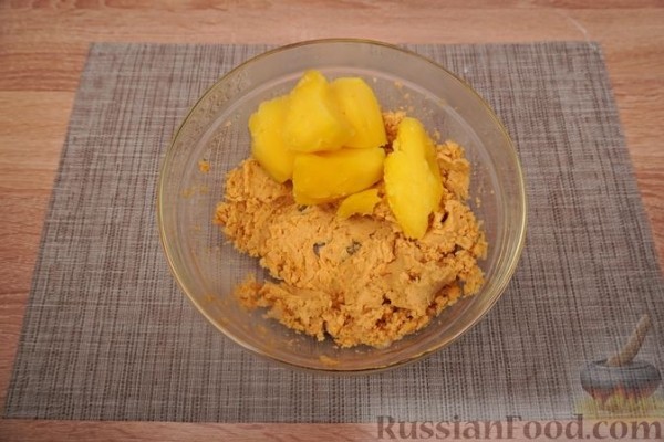 Котлеты из нута, картофеля и тахини
