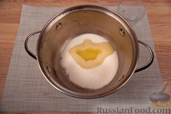 Лимонный равани с белковым кремом