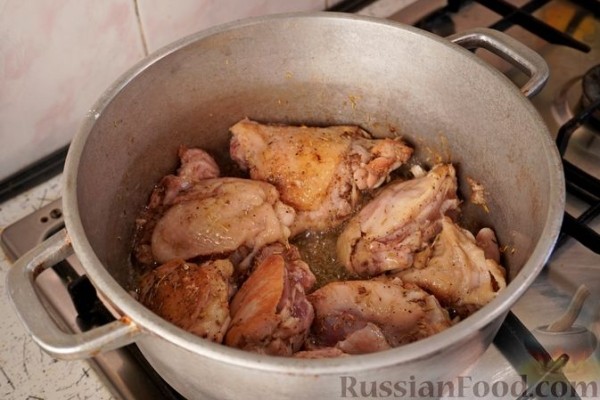 Курица с орзо (котопуло)
