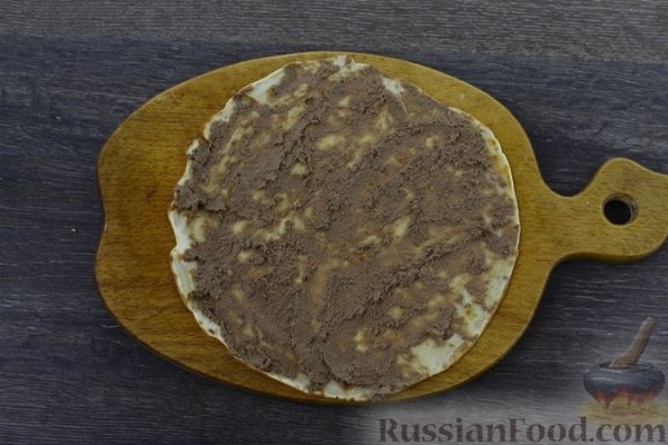 Закусочный торт «Монастырская изба» с печенью