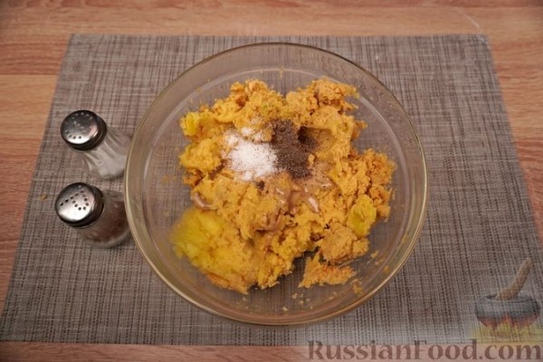 Котлеты из нута, картофеля и тахини