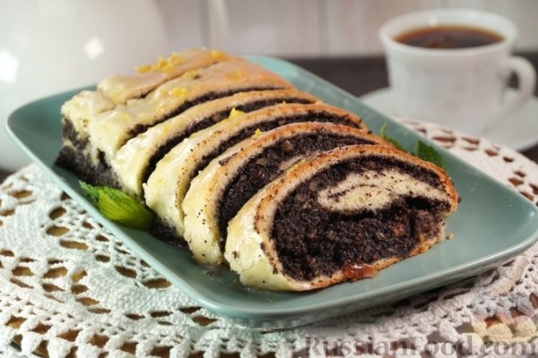 Польский маковец (дрожжевой рулет с маком)