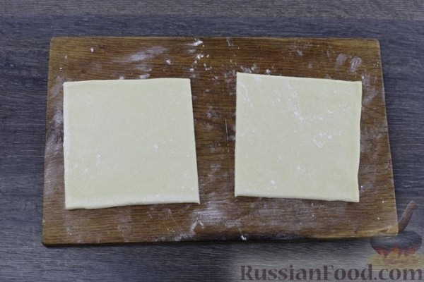 Слоёные пирожки с повидлом