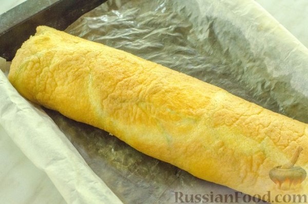 Рулет из кабачков с куриным фаршем и сыром