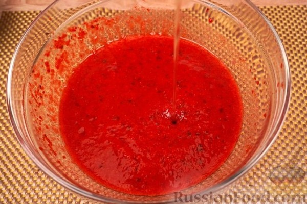 Клубнично-базиликовый сорбет