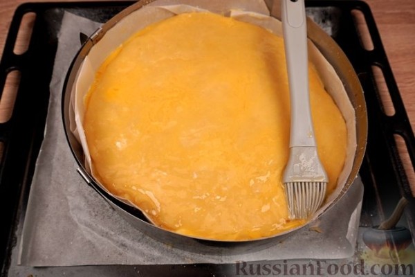 Пирог с творогом и абрикосами