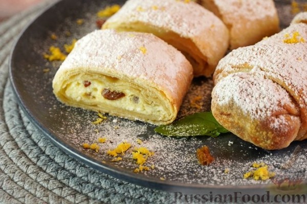 Ретеш (венгерский штрудель) с творогом