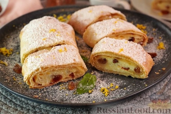 Ретеш (венгерский штрудель) с творогом