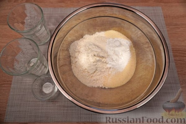 Лимонный равани с белковым кремом