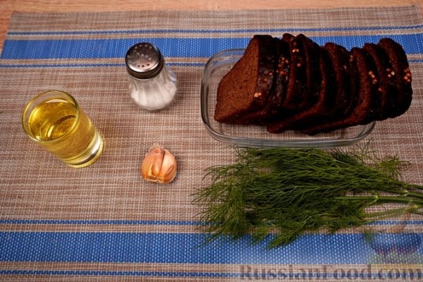 Чесночные гренки к пиву