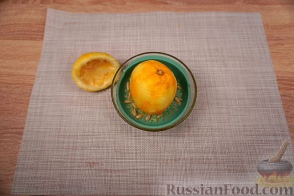 Лимонный равани с белковым кремом