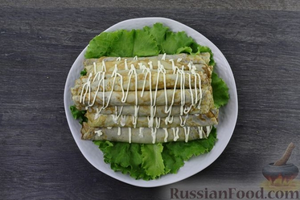 Закусочный торт «Монастырская изба» с печенью