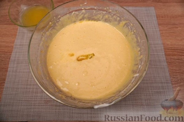 Лимонный равани с белковым кремом