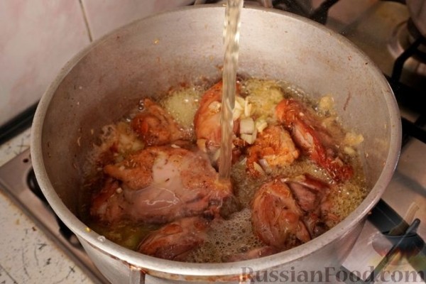 Курица с орзо (котопуло)