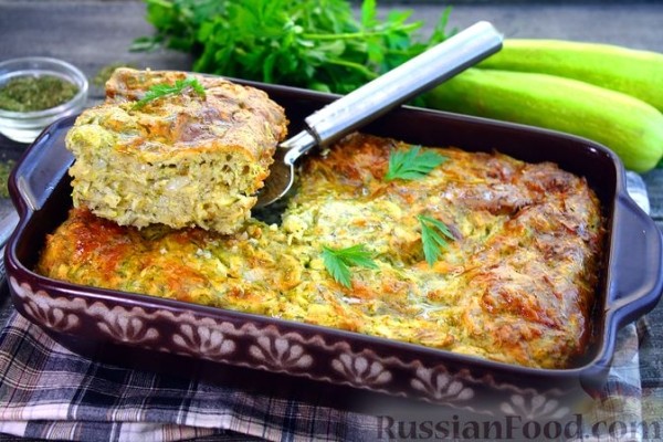 Запеканка из кабачков с сыром