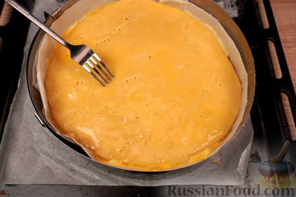 Пирог с творогом и абрикосами