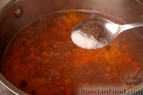 Рыбный суп (балык чорбасы) из морского окуня