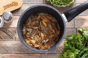 Чакапули из грибов