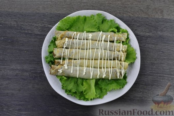Закусочный торт «Монастырская изба» с печенью